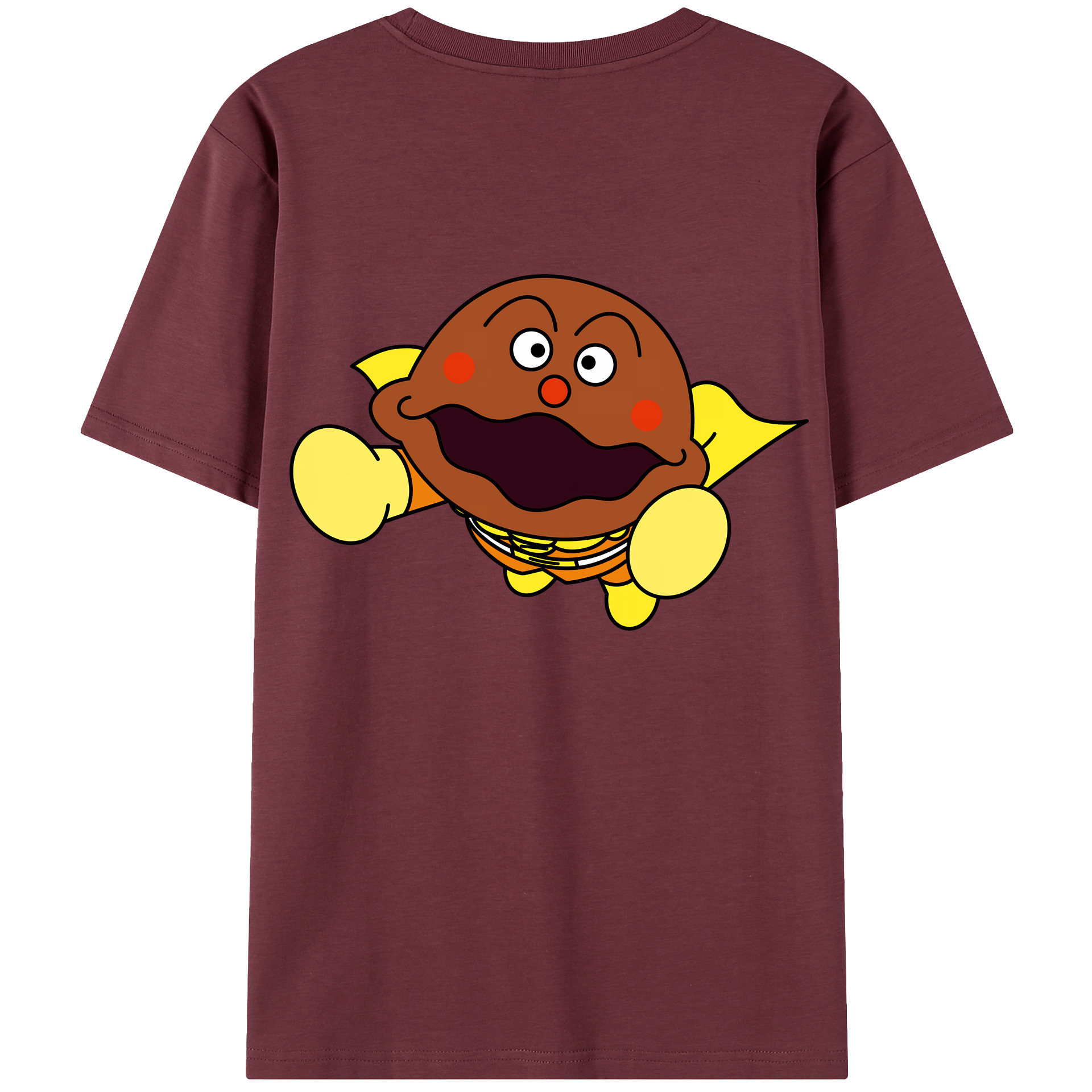 （画像用） アンパンマン Anpanman 綿100％半袖Tシャツ（背面プリント）